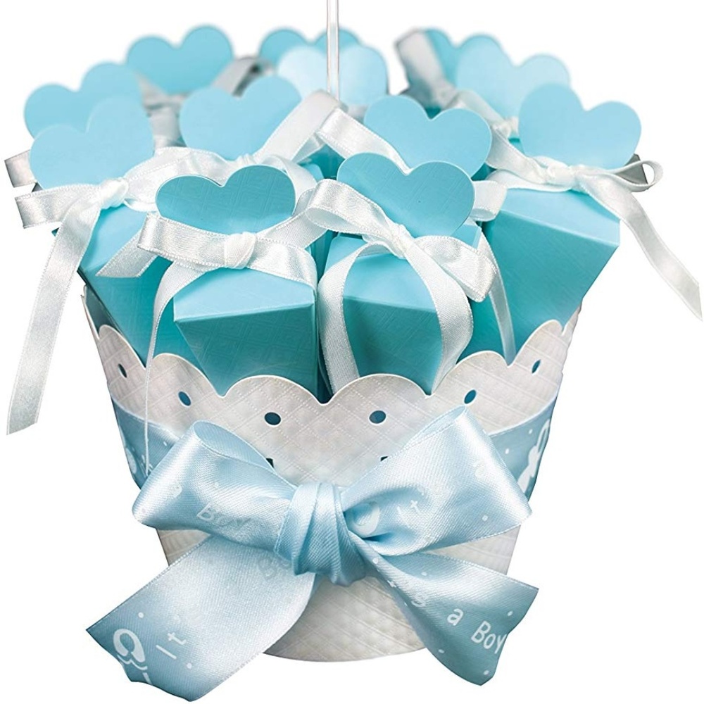 Baby Shower Centerpiece Bouquet 12 Favor Boxes